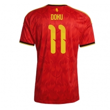 Belgia Jeremy Doku #11 Replika Hjemmedrakt VM 2026 Kortermet