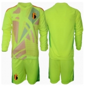 Belgia Keeper Replika Bortedrakt Barn EM 2024 Langermet (+ bukser)