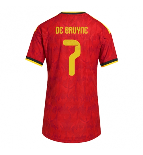 Belgia Kevin De Bruyne #7 Replika Hjemmedrakt Dame VM 2026 Kortermet Belgia Kevin De Bruyne #7 Replika Hjemmedrakt Dame VM 2026 Kortermet