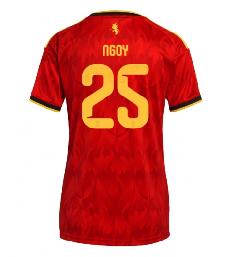 Belgia Nathan Ngoy #25 Replika Hjemmedrakt Dame VM 2026 Kortermet Belgia Nathan Ngoy #25 Replika Hjemmedrakt Dame VM 2026 Kortermet