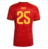 Belgia Nathan Ngoy #25 Replika Hjemmedrakt VM 2026 Kortermet