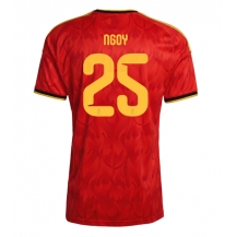 Belgia Nathan Ngoy #25 Replika Hjemmedrakt VM 2026 Kortermet