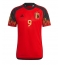 Belgia Romelu Lukaku #9 Replika Hjemmedrakt VM 2022 Kortermet