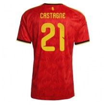 Belgia Timothy Castagne #21 Replika Hjemmedrakt VM 2026 Kortermet