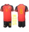 Belgia Youri Tielemans #8 Replika Hjemmedrakt Barn VM 2022 Kortermet (+ bukser)