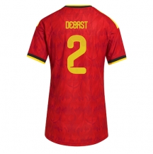 Belgia Zeno Debast #2 Replika Hjemmedrakt Dame VM 2026 Kortermet