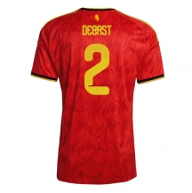 Belgia Zeno Debast #2 Replika Hjemmedrakt VM 2026 Kortermet