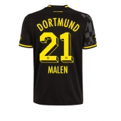 Borussia Dortmund Donyell Malen #21 Replika Bortedrakt 2022-23 Kortermet