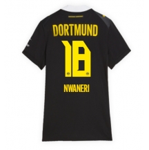 Borussia Dortmund Ethan Nwaneri #18 Replika Bortedrakt Dame 2026-27 Kortermet