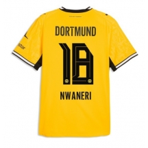 Borussia Dortmund Ethan Nwaneri #18 Replika Hjemmedrakt 2026-27 Kortermet