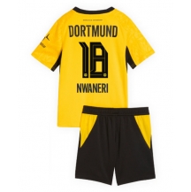 Borussia Dortmund Ethan Nwaneri #18 Replika Hjemmedrakt Barn 2026-27 Kortermet (+ bukser)