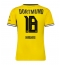 Borussia Dortmund Ethan Nwaneri #18 Replika Hjemmedrakt Dame 2026-27 Kortermet