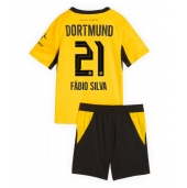 Borussia Dortmund Fabio Silva #21 Replika Hjemmedrakt Barn 2026-27 Kortermet (+ bukser)