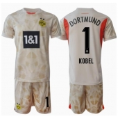 Borussia Dortmund Gregor Kobel #1 Keeper Replika Hjemmedrakt Barn 2024-25 Kortermet (+ bukser)