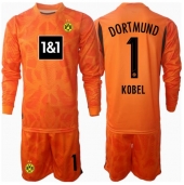 Borussia Dortmund Gregor Kobel #1 Keeper Replika Tredjedrakt Barn 2024-25 Langermet (+ bukser)