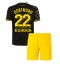Borussia Dortmund Jude Bellingham #22 Replika Bortedrakt Barn 2022-23 Kortermet (+ bukser)