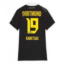 Borussia Dortmund Konstantinos Karetsas #19 Replika Bortedrakt Dame 2026-27 Kortermet