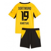 Borussia Dortmund Konstantinos Karetsas #19 Replika Hjemmedrakt Barn 2026-27 Kortermet (+ bukser)