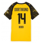 Borussia Dortmund Maximilian Beier #14 Replika Hjemmedrakt Dame 2025-26 Kortermet