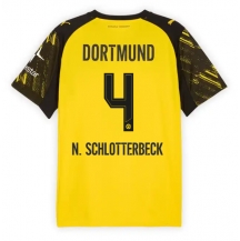 Borussia Dortmund Nico Schlotterbeck #4 Replika Hjemmedrakt 2025-26 Kortermet