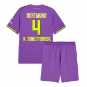 Borussia Dortmund Nico Schlotterbeck #4 Replika Tredjedrakt Barn 2026-27 Kortermet (+ bukser)