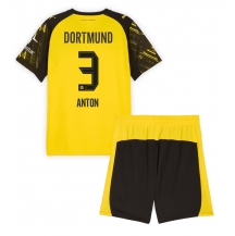 Borussia Dortmund Waldemar Anton #3 Replika Hjemmedrakt Barn 2025-26 Kortermet (+ bukser)