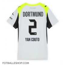 Borussia Dortmund Yan Couto #2 Replika Bortedrakt Dame 2025-26 Kortermet