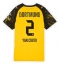 Borussia Dortmund Yan Couto #2 Replika Hjemmedrakt Dame 2025-26 Kortermet