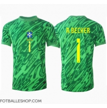 Brasil Alisson Becker #1 Keeper Replika Hjemmedrakt Copa America 2024 Kortermet