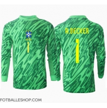Brasil Alisson Becker #1 Keeper Replika Hjemmedrakt Copa America 2024 Langermet