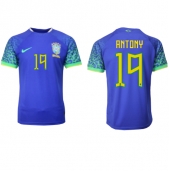 Brasil Antony #19 Replika Bortedrakt VM 2022 Kortermet