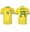 Brasil Antony #19 Replika Hjemmedrakt VM 2022 Kortermet