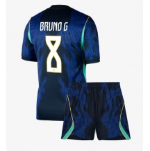 Brasil Bruno Guimaraes #8 Replika Bortedrakt Barn VM 2026 Kortermet (+ bukser)