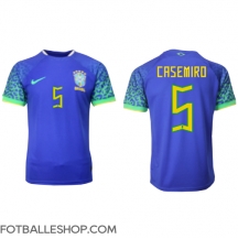 Brasil Casemiro #5 Replika Bortedrakt VM 2022 Kortermet