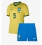 Brasil Casemiro #5 Replika Hjemmedrakt Barn VM 2026 Kortermet (+ bukser)