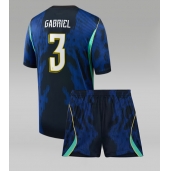 Brasil Gabriel Magalhaes #3 Replika Bortedrakt Barn VM 2026 Kortermet (+ bukser)