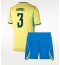 Brasil Gabriel Magalhaes #3 Replika Hjemmedrakt Barn VM 2026 Kortermet (+ bukser)