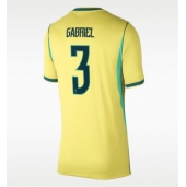 Brasil Gabriel Magalhaes #3 Replika Hjemmedrakt Dame VM 2026 Kortermet