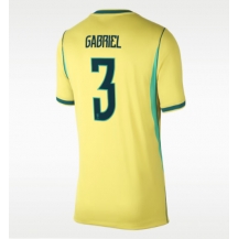 Brasil Gabriel Magalhaes #3 Replika Hjemmedrakt Dame VM 2026 Kortermet
