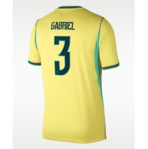 Brasil Gabriel Magalhaes #3 Replika Hjemmedrakt VM 2026 Kortermet