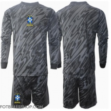 Brasil Keeper Replika Bortedrakt Barn Copa America 2024 Langermet (+ bukser)