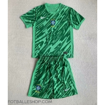 Brasil Keeper Replika Hjemmedrakt Barn Copa America 2024 Kortermet (+ bukser)