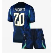 Brasil Lucas Paqueta #20 Replika Bortedrakt Barn VM 2026 Kortermet (+ bukser)