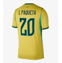 Brasil Lucas Paqueta #20 Replika Hjemmedrakt VM 2026 Kortermet