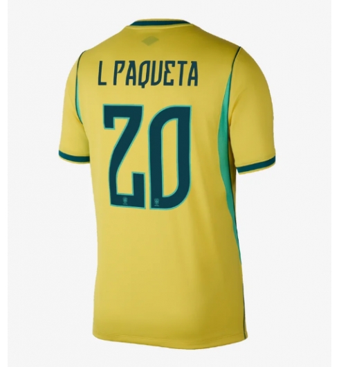 Brasil Lucas Paqueta #20 Replika Hjemmedrakt VM 2026 Kortermet Brasil Lucas Paqueta #20 Replika Hjemmedrakt VM 2026 Kortermet