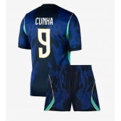 Brasil Matheus Cunha #9 Replika Bortedrakt Barn VM 2026 Kortermet (+ bukser)