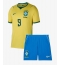 Brasil Matheus Cunha #9 Replika Hjemmedrakt Barn VM 2026 Kortermet (+ bukser)