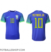 Brasil Neymar Jr #10 Replika Bortedrakt VM 2022 Kortermet