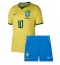 Brasil Neymar Jr #10 Replika Hjemmedrakt Barn VM 2026 Kortermet (+ bukser)
