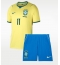 Brasil Raphinha Belloli #11 Replika Hjemmedrakt Barn VM 2026 Kortermet (+ bukser)